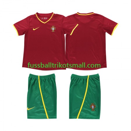 Fußballtrikots Portugal Retro Kinder 2002 Kurzarm Heimtrikotsatz kaufen